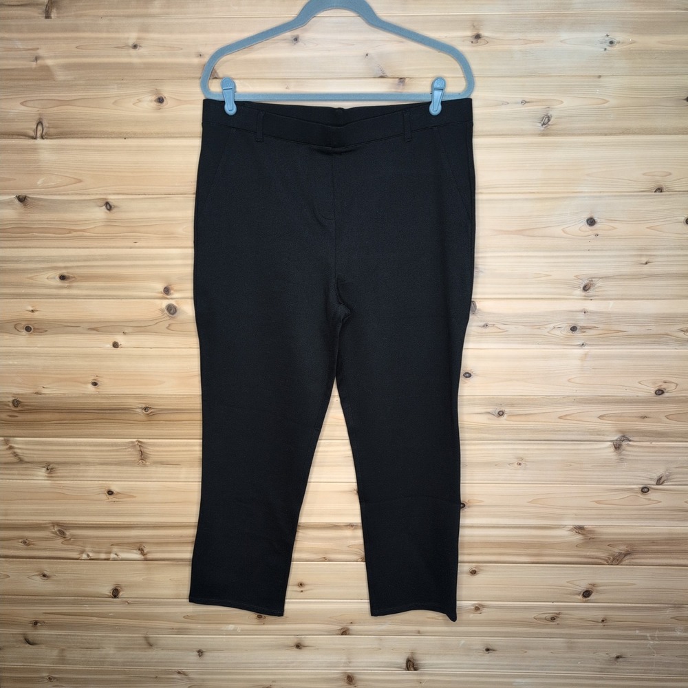 Quince Ultra-Stretch Ponte Straight Leg Pants Black XL LB57700-DKBIZ01-14848